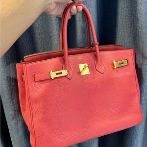 (SOLD)HERMES Birkin 35 gold hardware